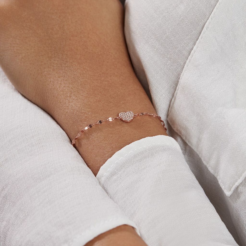 Bracelet Argent Rose Varinia Oxydes De Zirconium