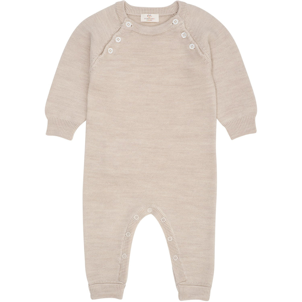 Køb COPENHAGEN COLORS Pale Cream Mel Merino Baby Full Body In Garter Stitch