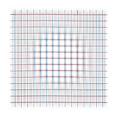 Ablage Gravity, Rot / Blau