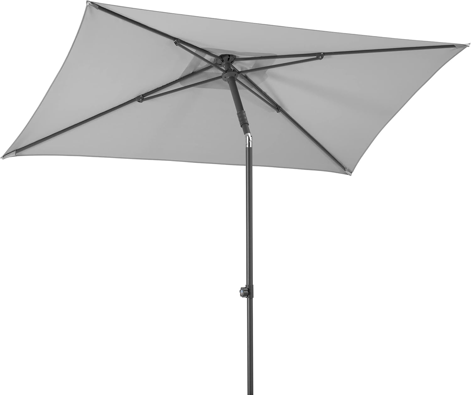 Schneider-Schirme Sonnenschirm Sevilla, silbergrau, 240 x 140 cm rechteckig, 667-14, Gestell Stahl, Bespannung Polyester, 4.6 kg