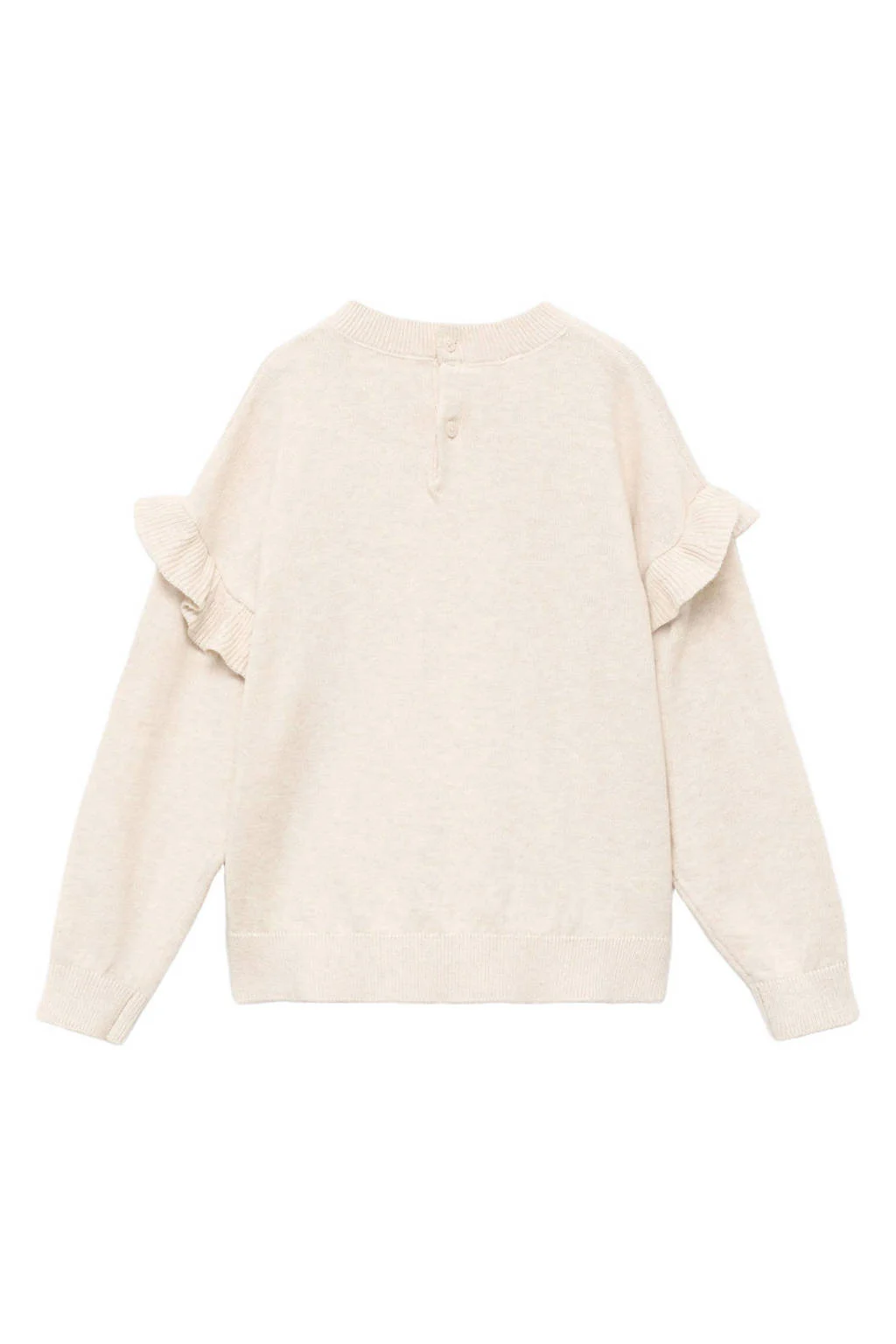 Mango Kids trui beige fijn gebreid