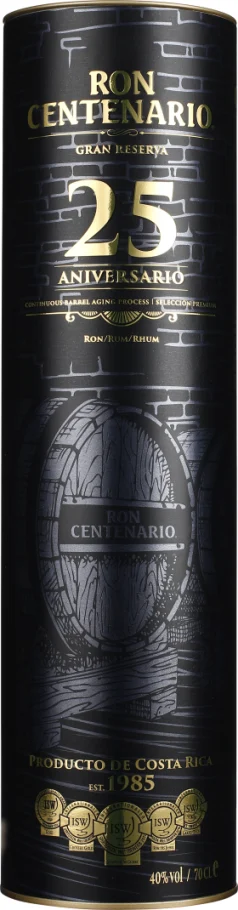 RON CENTENARIO GRAN RESERVA 25 ANOS 70CL