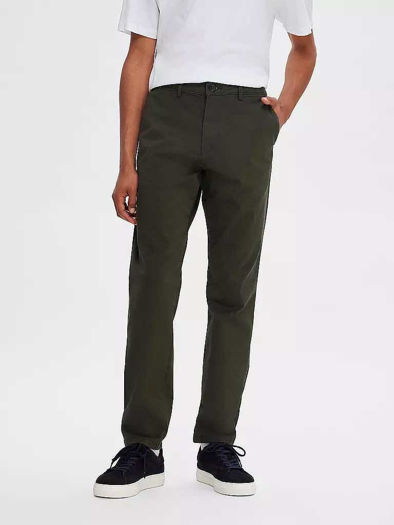 SELECTED Chino SLH 175 olive