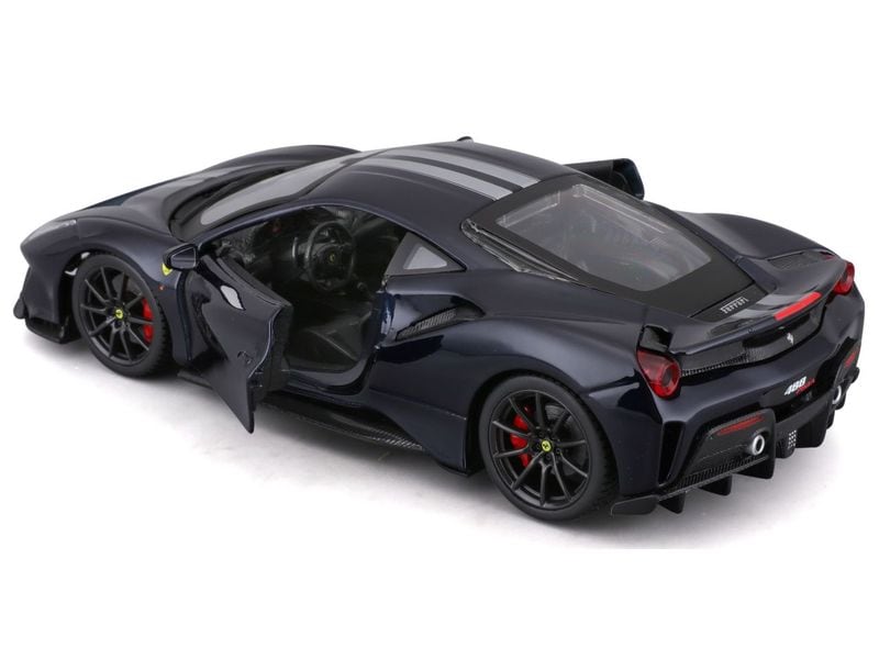 BBurago Ferrari R&P 488 Pista Schwarz 1:24 Sammlermodell im Massstab 1:24