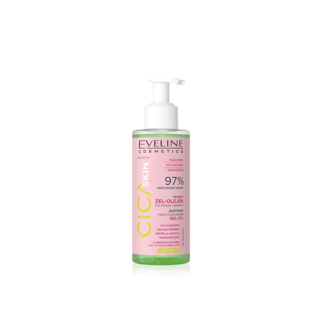 EVELINE  Gel-Óleo de Limpeza Suave Cica+ - 145ml