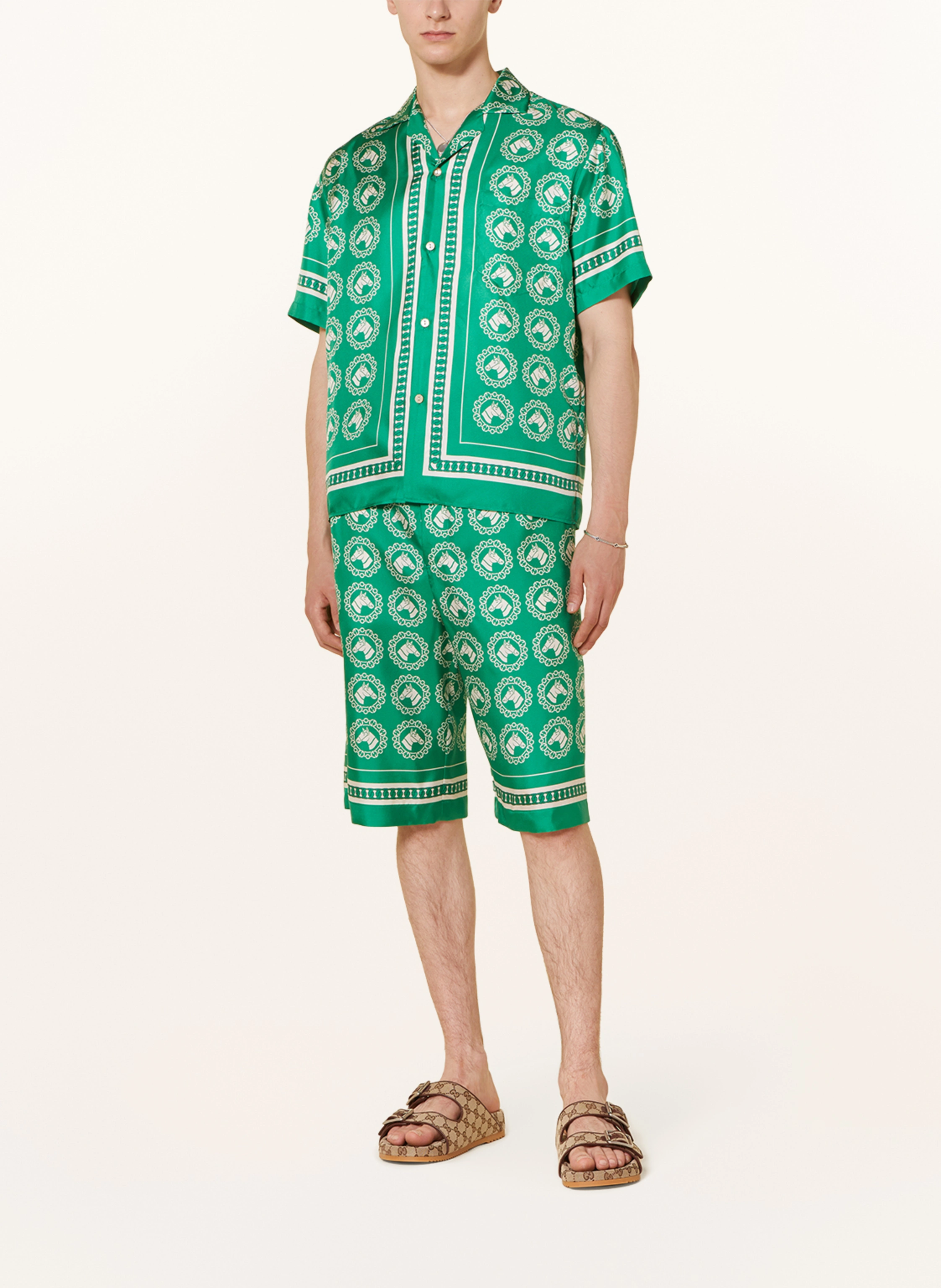 GUCCI Resorthemd Comfort Fit aus Seide
