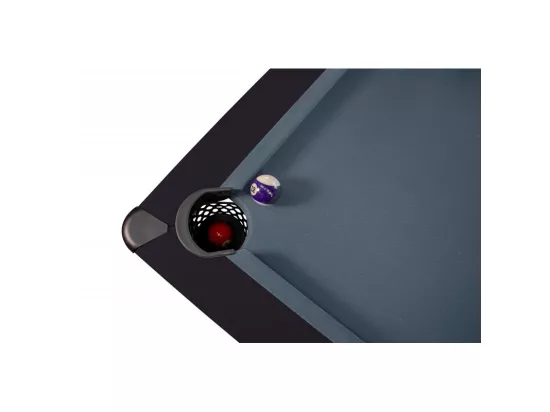 Billard Américain HARMONY 6Ft - 206,5 x 116,5 x 80 cm avec accessoires et plateau dînatoire - Couleur Noir