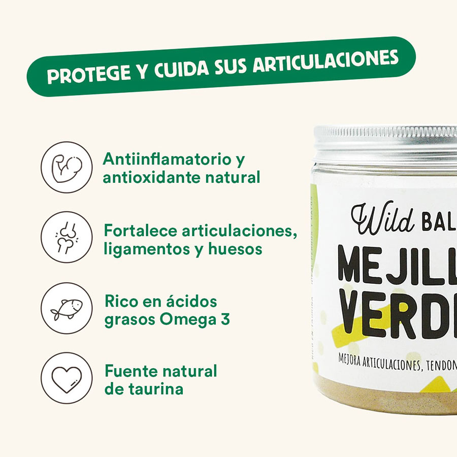 Suplemento de mexilhão verde liofilizado para animais de estimação