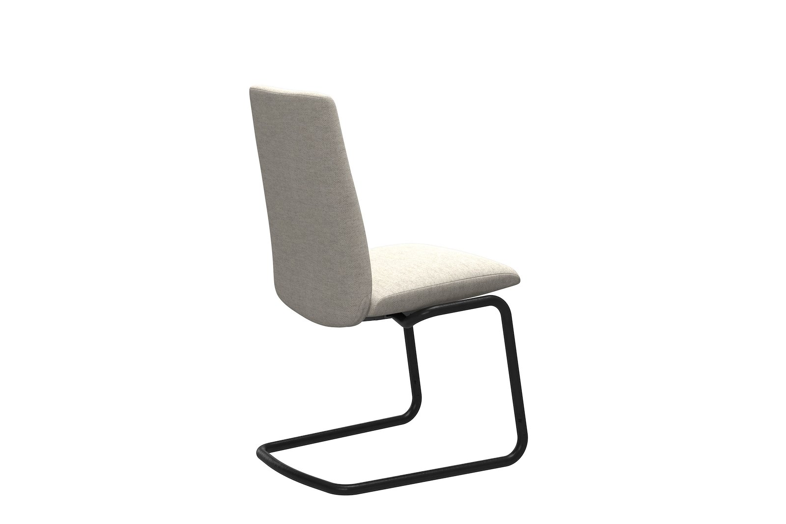 Chilli spisestol Tekstil Peony - Light Beige - Sort