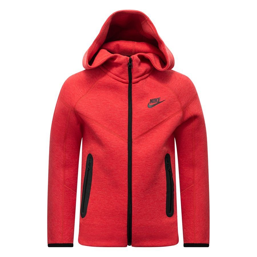 Nike Sweat à Capuche NSW Tech Fleece 24 - Rouge/Noir Enfant
