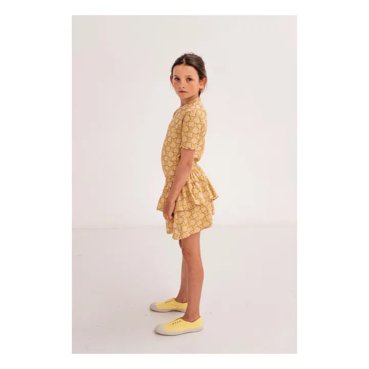 Repose AMS Jupe Coton Bio Yoyo | Jaune
