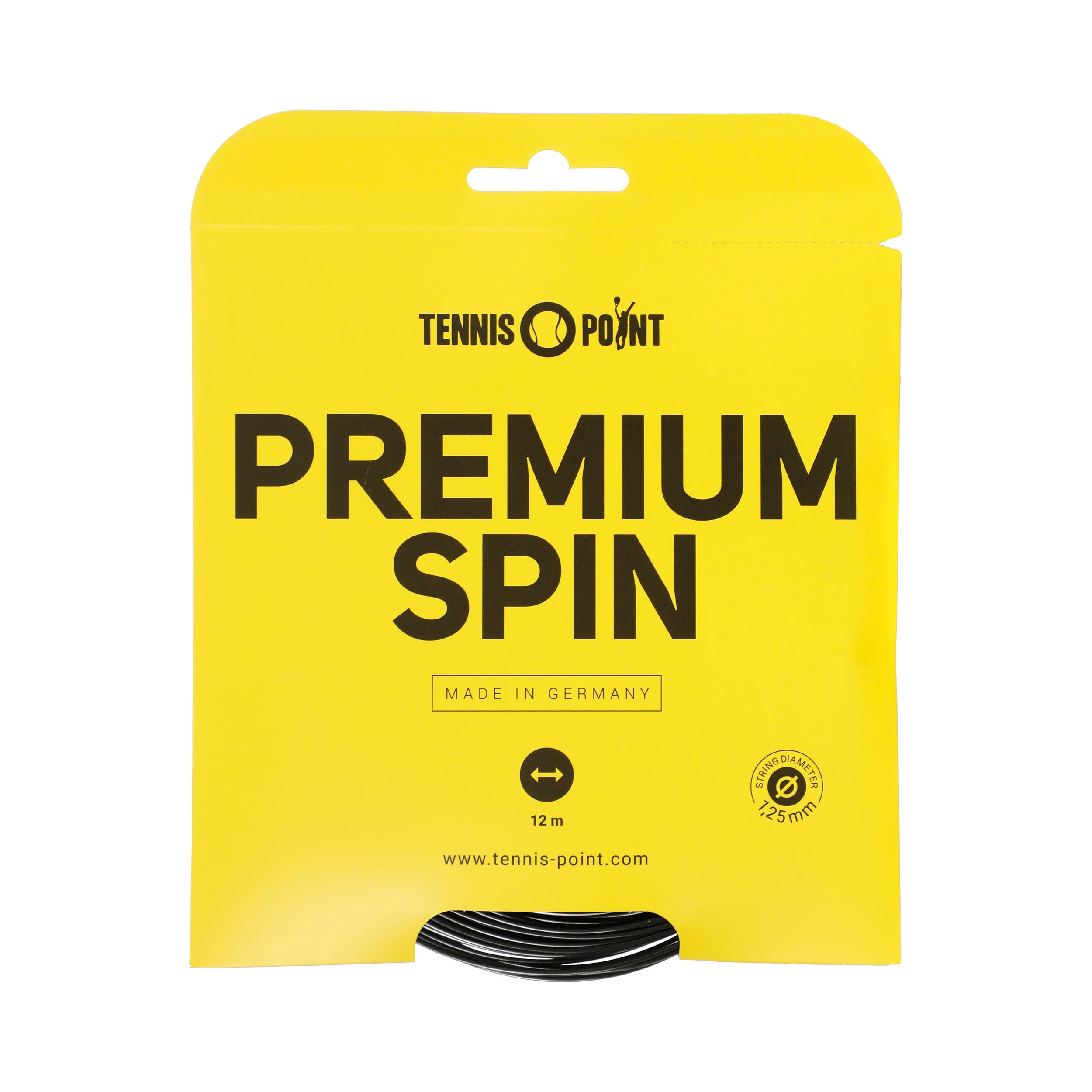 Tennis-Point Premium Spin Cordage En Garniture 12m - Noir