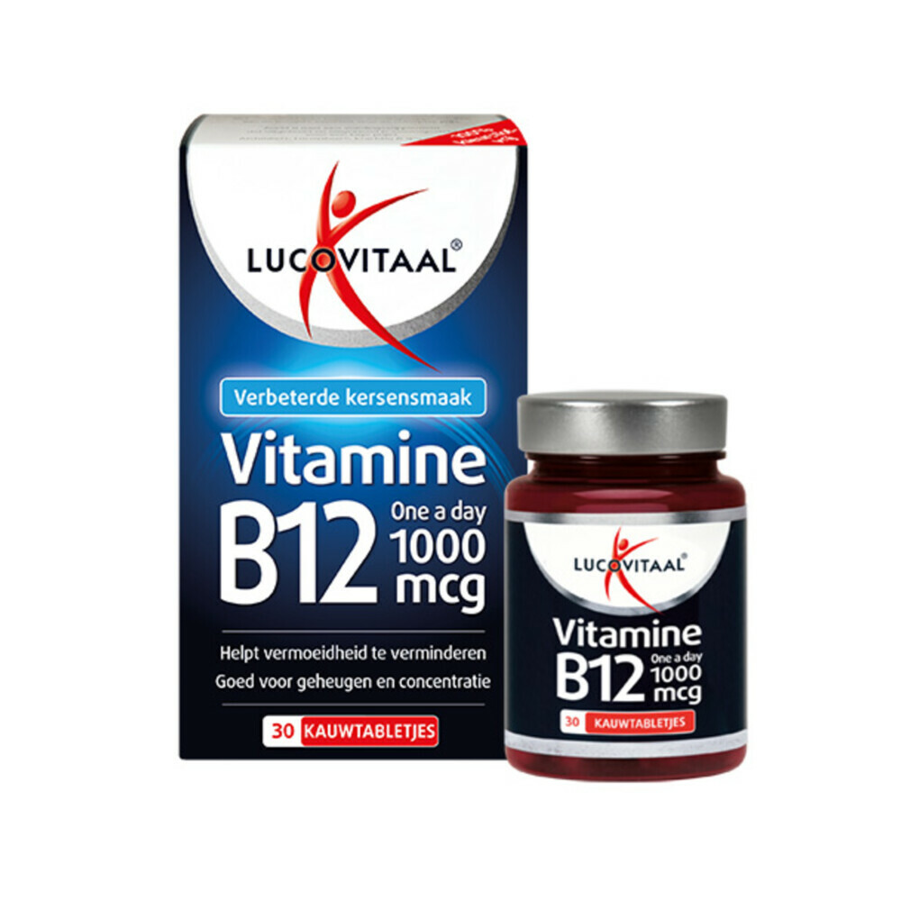 2x Lucovitaal Vitamine B12 1000mcg30 kauwtabletten
