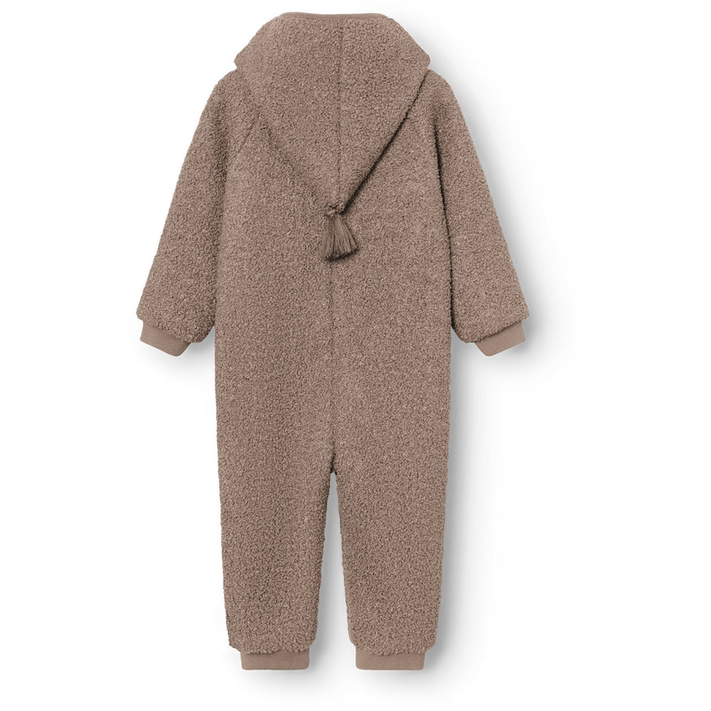 Køb Mini A ture Grey Brown Matadel Teddyfleece Jumpsuit. GRS