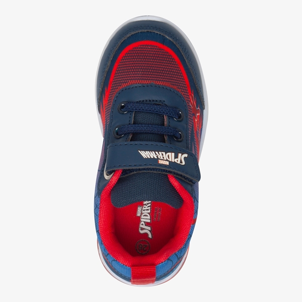 Spider-Man jongens sneakers met lichtjes blauw