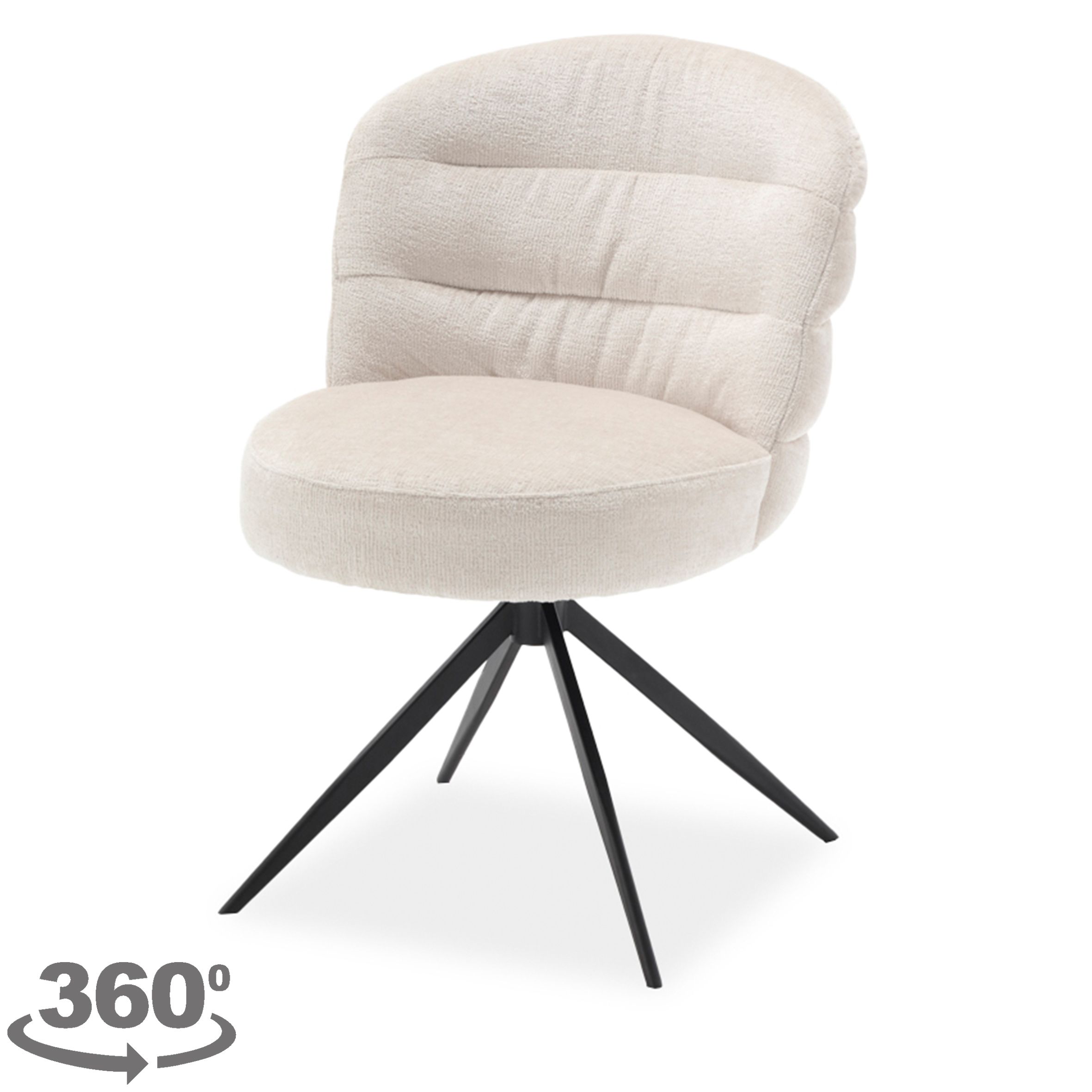 Eetkamerstoel Almond White Carro B58.5 x D70 x H88 cm