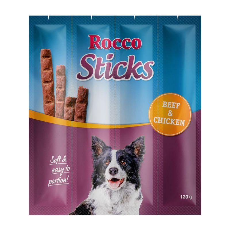 Bâtonnets Sticks Rocco, poulet ou bœuf