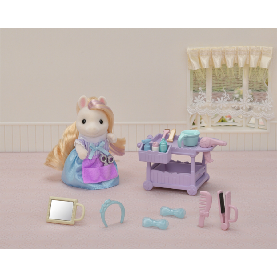 Sylvanian Families® Pony Friseur Spielset mit Figur