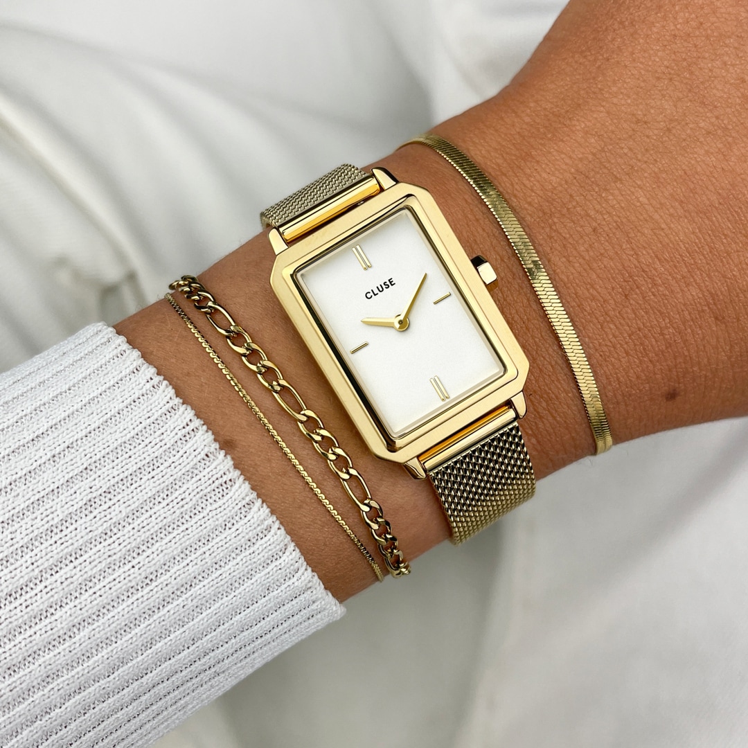 Cluse Fluette Gold / White