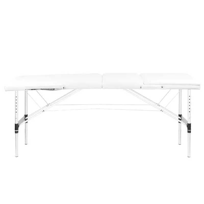 Activeshop sammenklappelig massagebriks 3-delt, aluminium, model Comfort Activ FIZJO, hvid