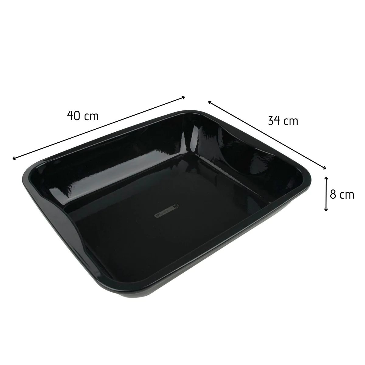 Plat à four en acier émaillé 40 x 34 cm Barbecue FM Professional