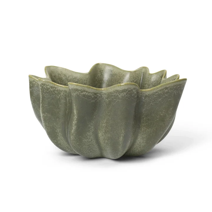 Ferm Living - Nium Schale, Ø 36 cm, dark sage