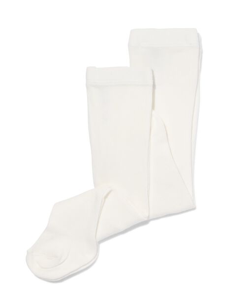 2 collants épais bébé blanc cassé