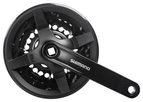 SHIMANO Pédalier 6/7/8 Vitesses Fc-Ty301 Pour Vélo Enfant 150Mm 42X34X24T - Noir