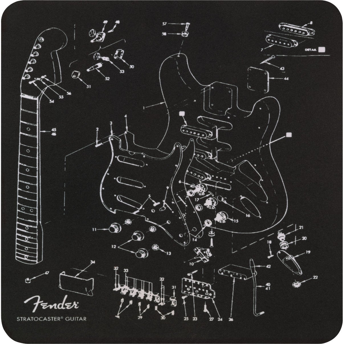 Fender Mousepad Exploded Strat muismat