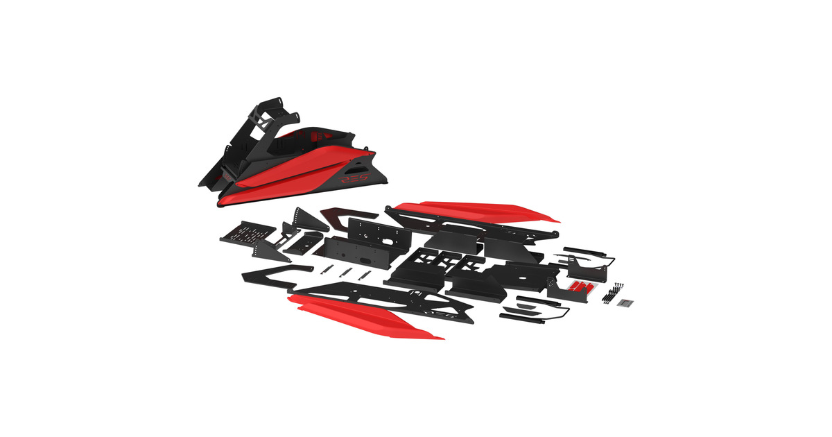 Res-TechGT Cockpit racing simulator  (Zwart/rood)