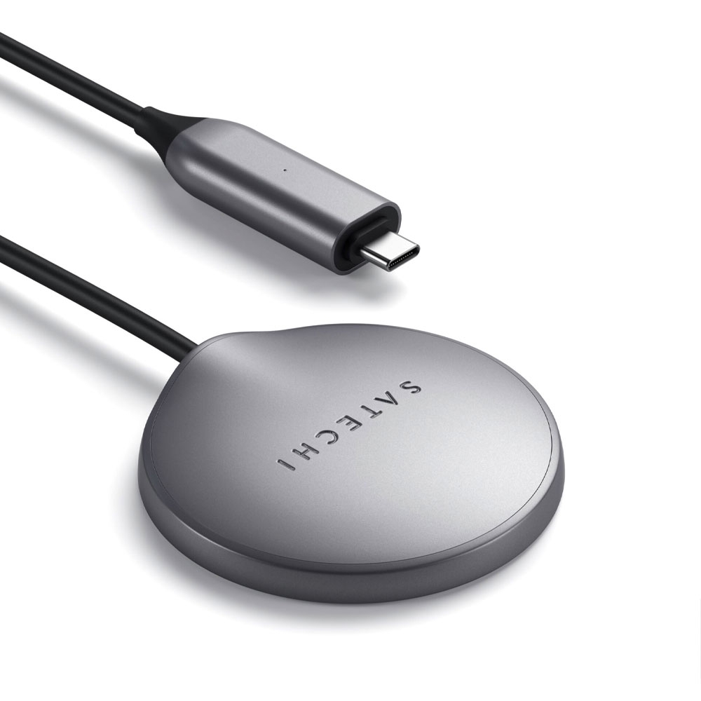 (1.5m) 15W MagSafe USB C Ladegerät Magnetischer Qi-Wireless Charger (ST-UCQIMCM) - Space Gray