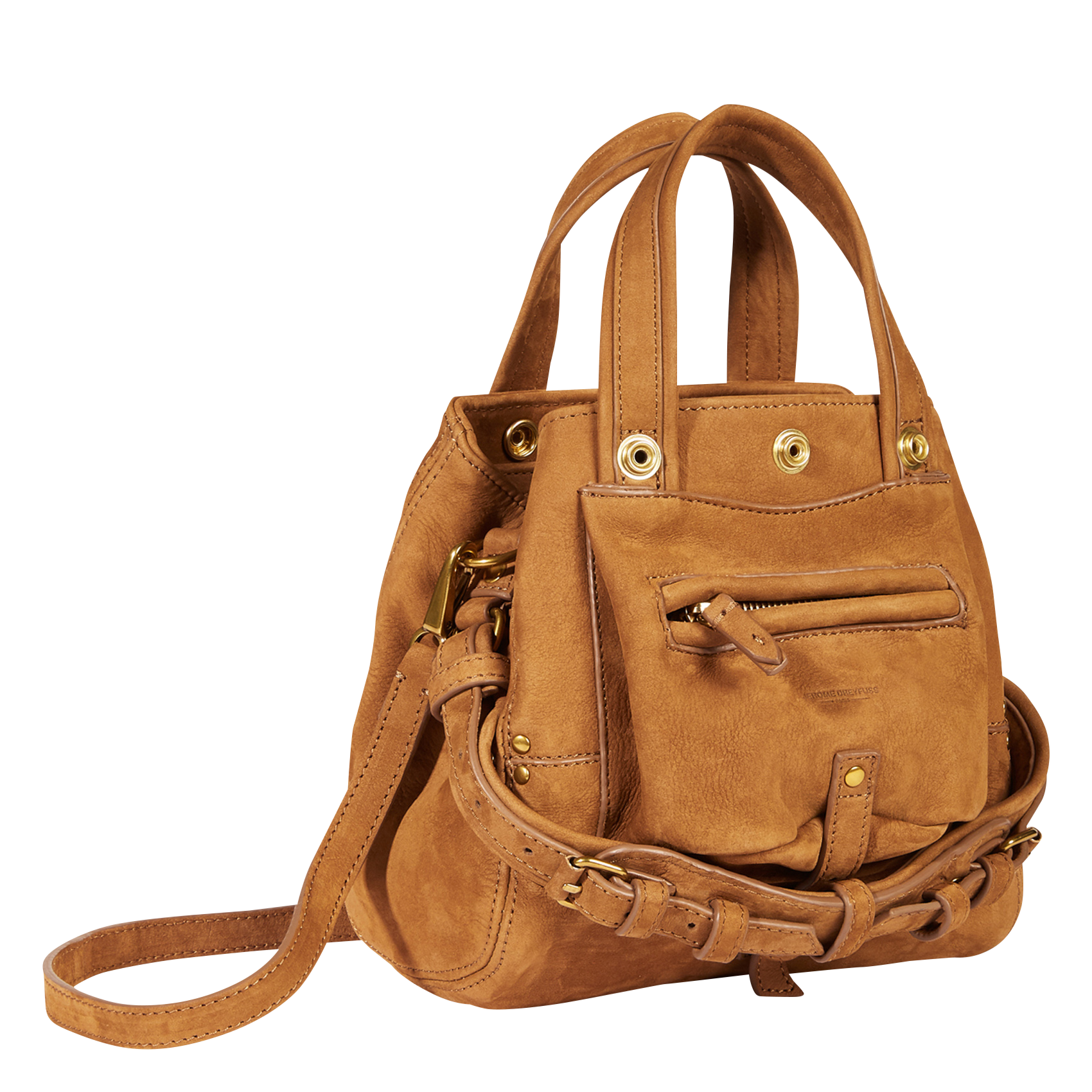 BILLY NANO - Mini sac bandoulière en cuir| Marron