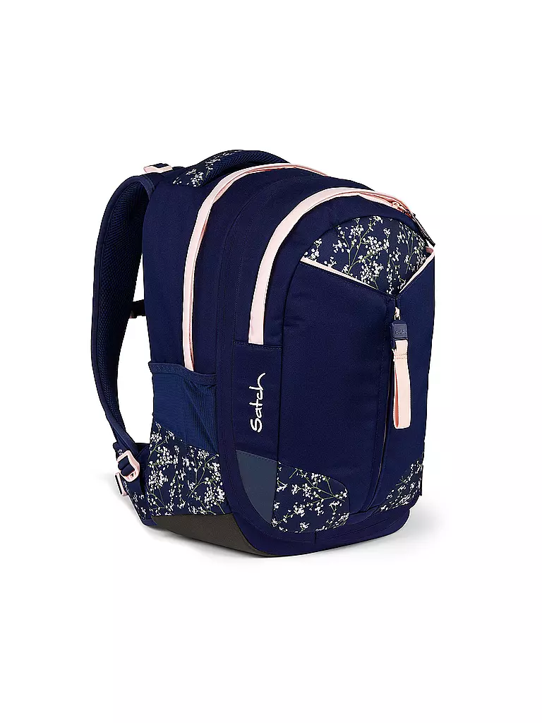 SATCH Schulrucksack Match Bloomy Breeze dunkelblau