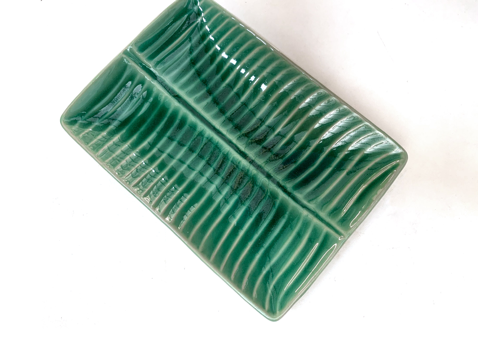 Ablage 'Bananenblatt', petrol, B 22 cm, L 15 cm, H 3 cm zu 6,80