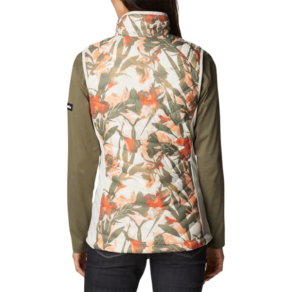 Doudoune randonnée COLUMBIA POWDER PASS™ VEST CHALK FLORICULTURE PRINT
