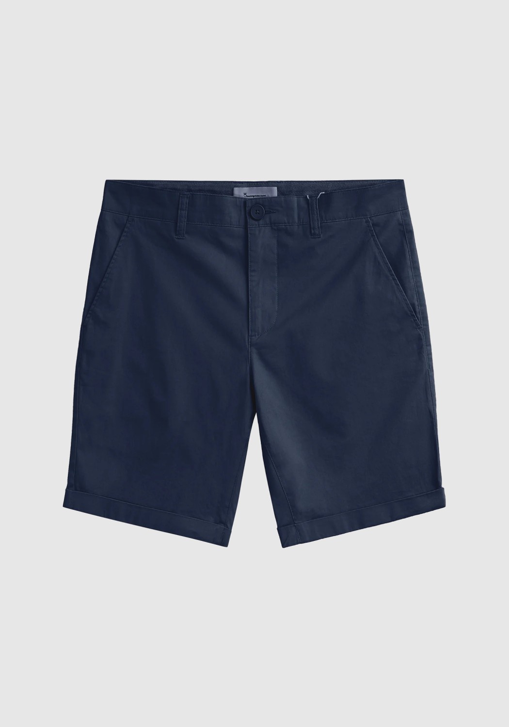 Knowledge Cotton Apparel Chino-Shorts Chuck Regular Poplin Shorts Total Eclipse