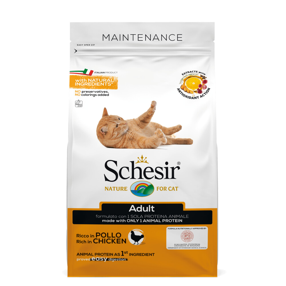 Schesir Kattenvoer Dry Maintenance Kip400 gr