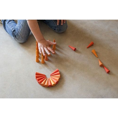 Grapat kegels oranje (36st)