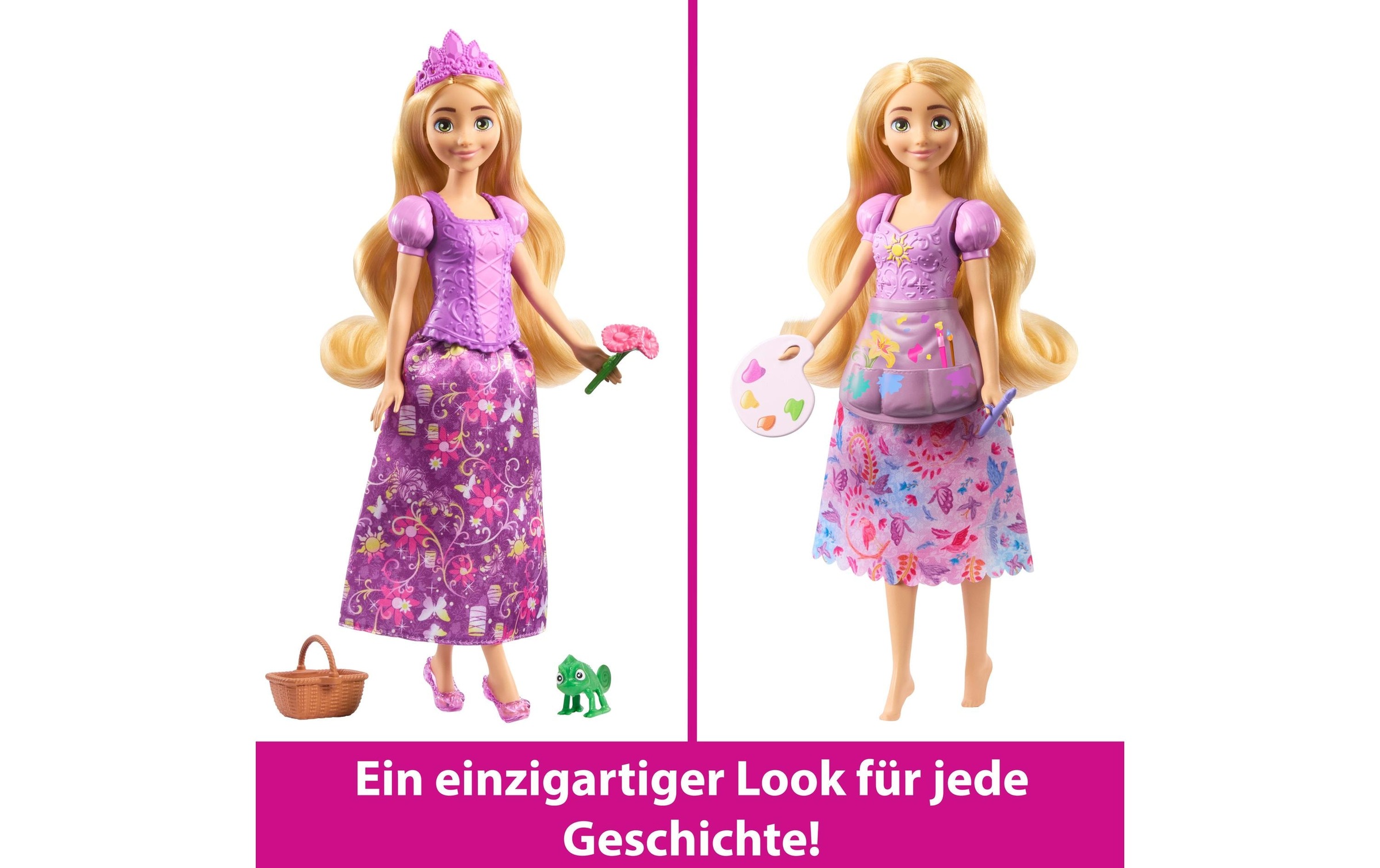 Disney Princess Anziehpuppe »2-in-1-Geschichten Rapunzel-Modepuppe«