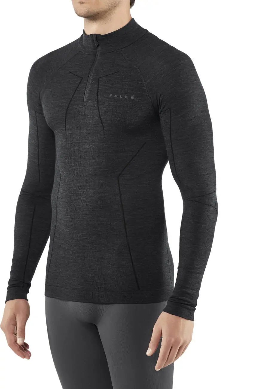 Falke Half Zip Wool-Tech Trøje Herre | SkatePro