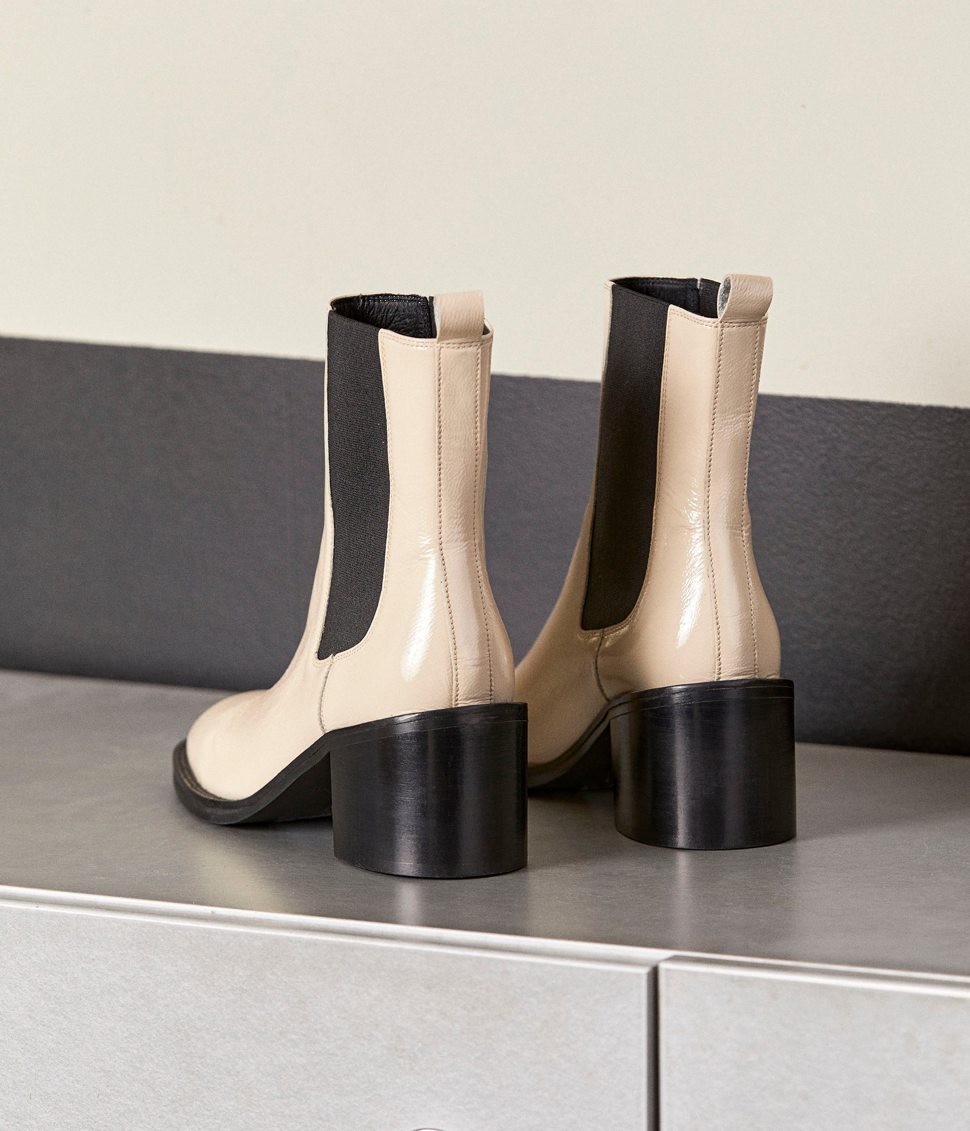 Chelsea boots écru Ophelia