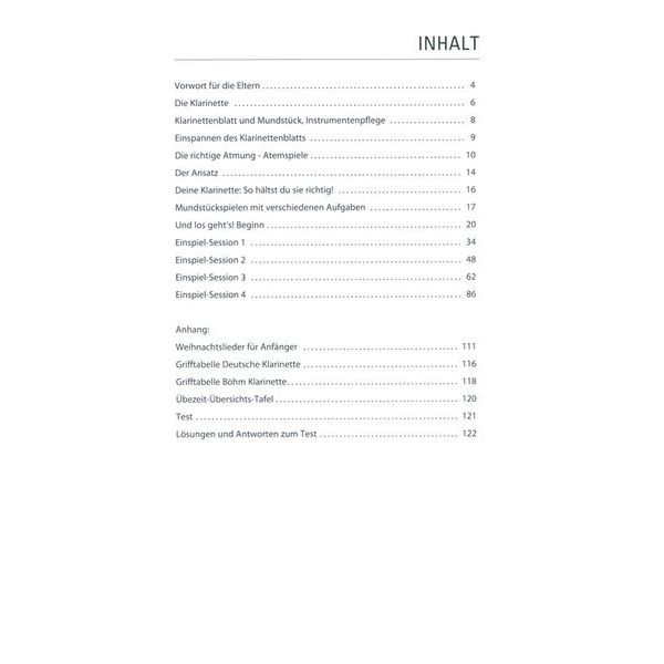 Hage Musikverlag Klarinetten Fuchs 1