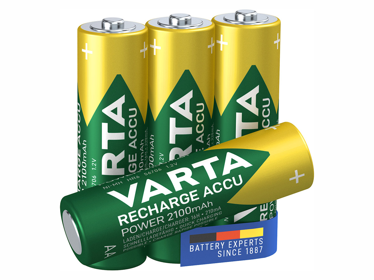 Varta 4x Recharge Accu Power AA batterijen