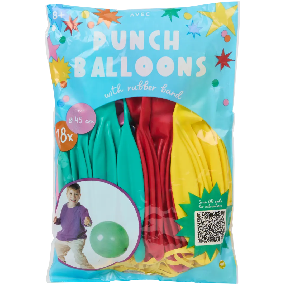 Ballons punch à élastique