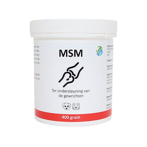 MSM 100 Procent Puur Hond Kat SanoBest 400 gram