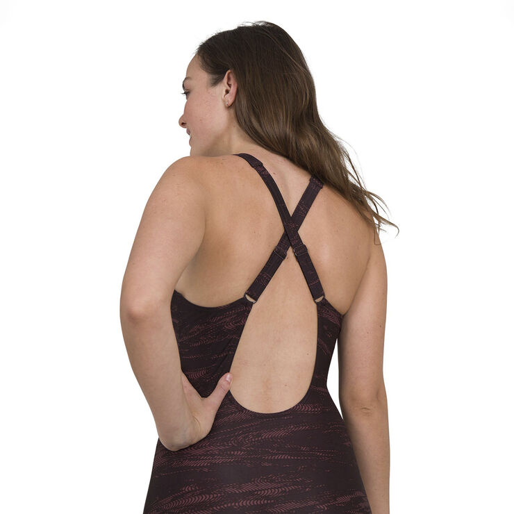 Speedo CROSSBACK PRINTED 1 PIECE Multifarvet
