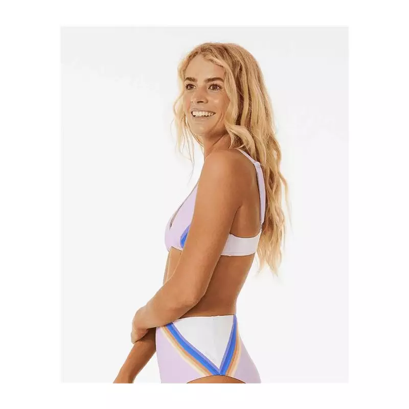 Bikini top RIPCURL Sunrise Stripe Trilette Lilac