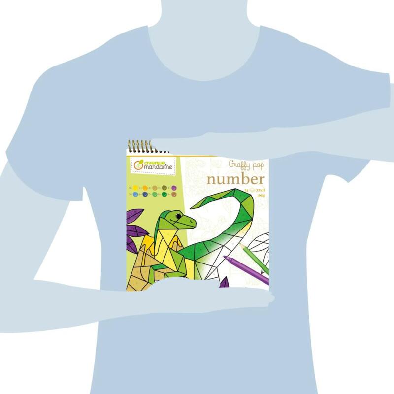 Graffy Pop Number, Dinosaures - Vert