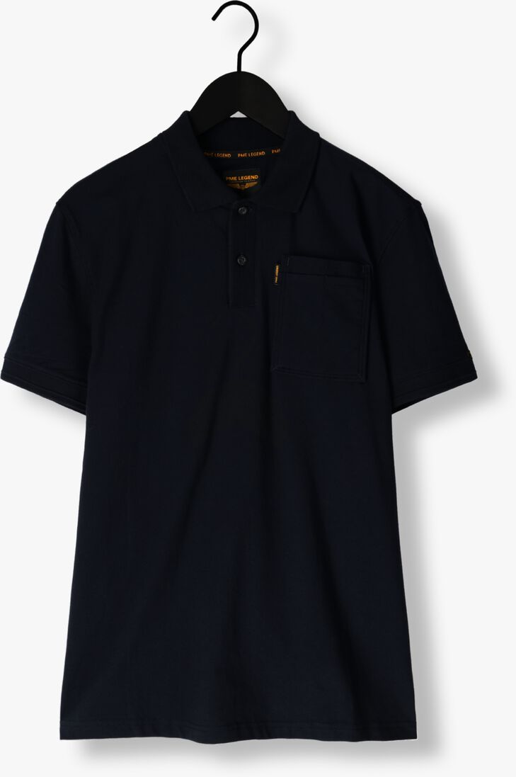 PME LEGEND blauwe pme legend polo short sleeve polo stretch jersey