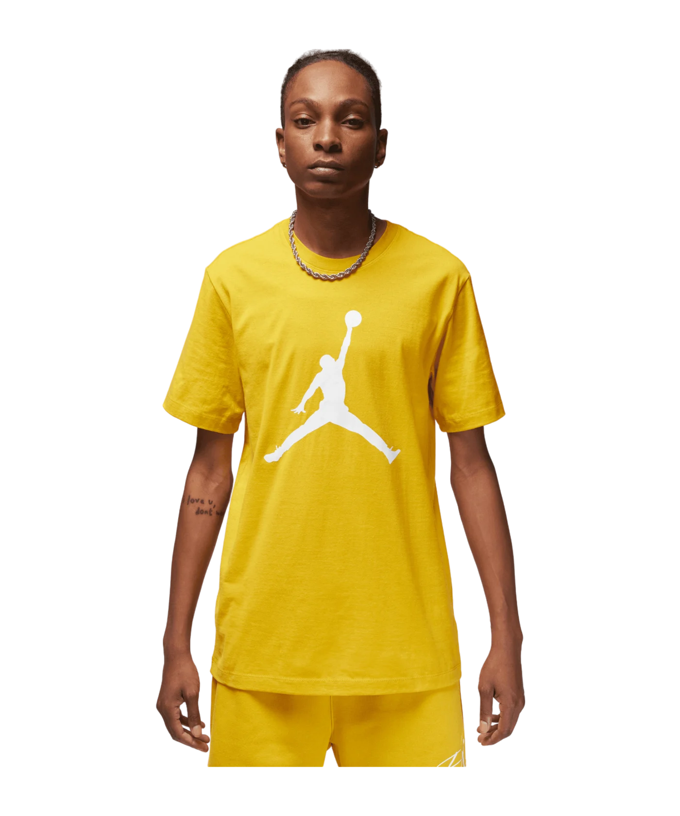 Jordan MJ Jumpman Crew T-Shirt Gelb Weiss F752